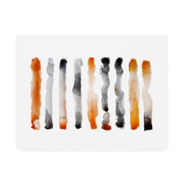 Trademark Fine Art Nancy LaBerge Muren 'Orange and Black' Canvas Art, 24x32 IC01993-C2432GG